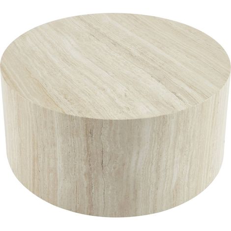 sweeek - Runder Couchtisch mit Holzlook