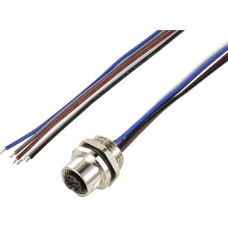 TRU COMPONENTS TC-12833044 Sensor/Aktor Einbaubuchse M12 Buchse, Einbau 0.5 m Polzahl Sensoren: 5 1