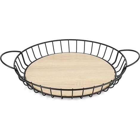 LACOR Low Round Rod Obstschale, Eisen, Stahl [39 x 39 x 6 cm]