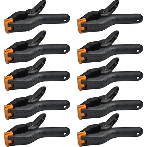 Lot de 10 pinces à ressort de 7,6 cm (3 pouces) - Pinces à ressort puissantes pour le travail du bois et la photographie (1/5)