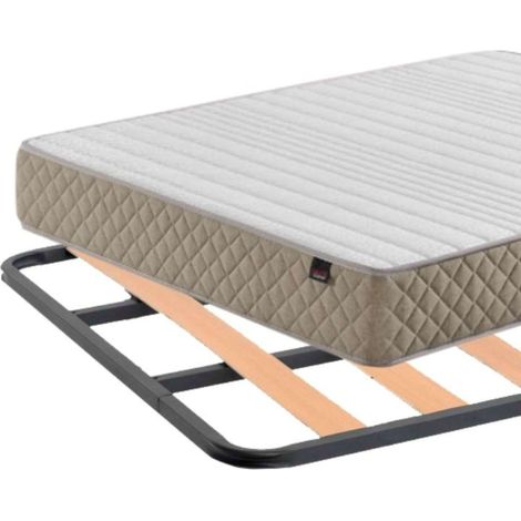 Pack de Descanso Low Cost 2 Completo con Somier de Balda Fina y Colchón Basic 135x190cm (1/5)