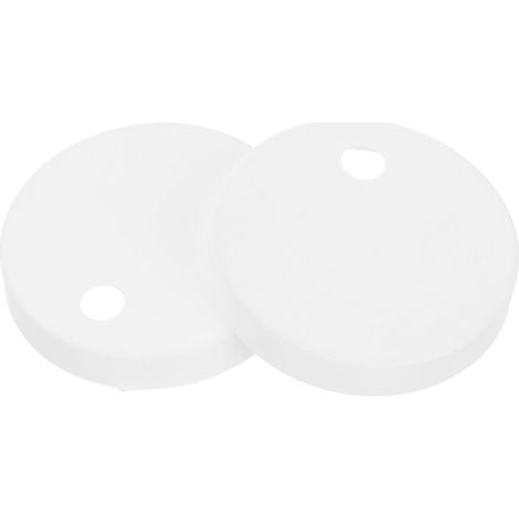 Caches-boulons Blancs en Plastique pour Toilettes, Couvercles Décoratifs de Fixation Faciles à Installer, Accessoires Esthétiques pour Abattant Wc (1/5)