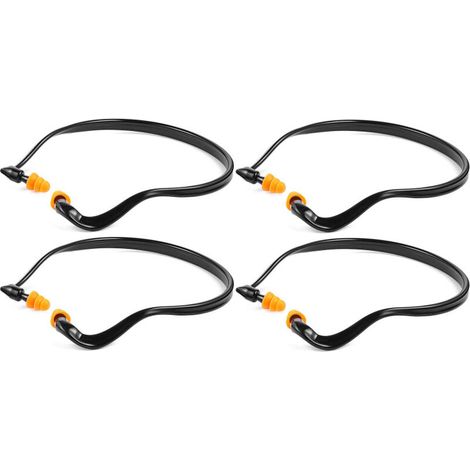 paires de bouchons d'oreille en silicone avec élastique - Bouchons d'oreille réutilisables pour le tir, la construction, le travail, la chasse et le stand de tir. Protection auditive et réduction du b (1/5)