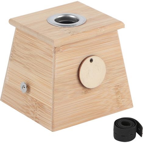 Boîte de Moxibustion en Bambou à Un Trou pour Bâtonnets de Moxa (1/5)