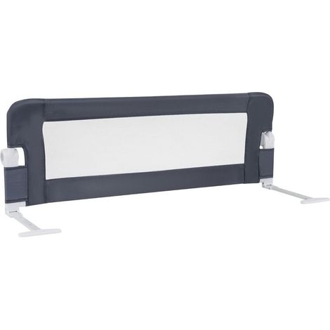 Barriere de lit pliable pour enfant avec sangles reglables 121 x 405 x 42 cm gris (1/5)