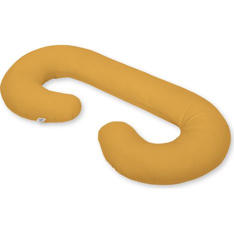 Almohada de embarazo tipo C, funda extraíble para embarazadas, para lactancia - mostaza (1/4)
