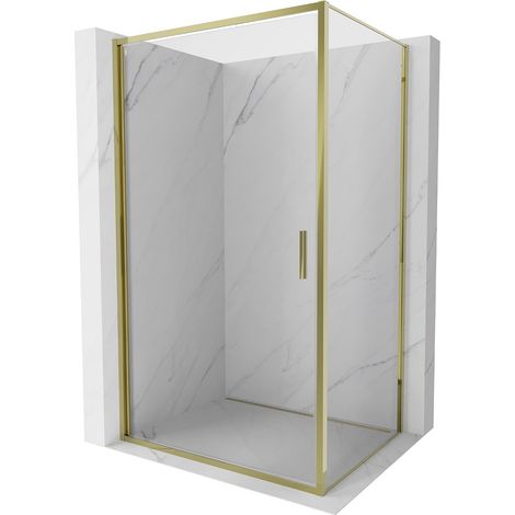 Mexen Exo klappbare Duschkabine 100 x 120 cm, transparent, gold - 817-100-120-50-00 (1/5)