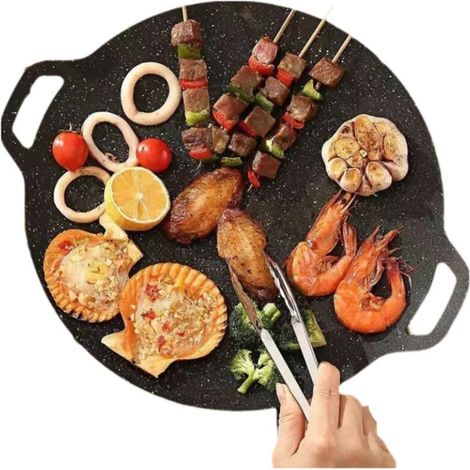 Plaque de cuisson portable pour barbecue carrelage antiadhsif