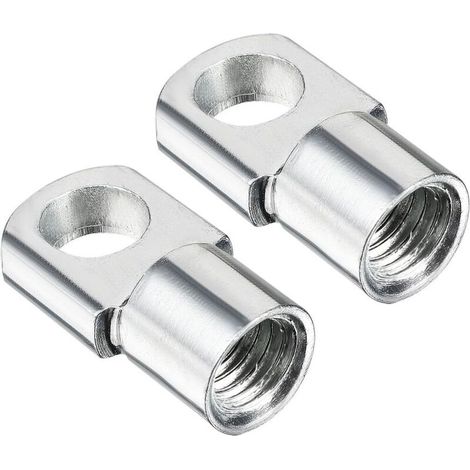 Embout de ressort à gaz M8 filetage intérieur 8 mm diamètre du trou acier A3 argent 2 pièces (1/5)
