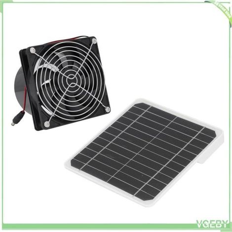 Ventilateur d'extraction - V GEBY - 50W - 12V - 6.5 pouces - Panneau solaire monocristallin (1/4)
