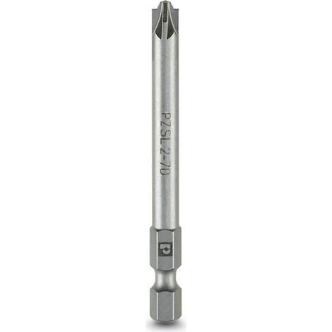 Accessoire pour visseuse Phoenix Contact sf-bit-pzsl 2-70 acier trempé PZ2