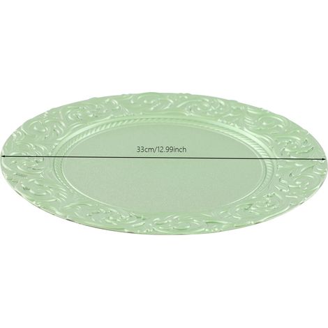 Bandejas para hornear, diseño elegante, material duradero, color verde, 33 cm (13 pulgadas) (1/2)