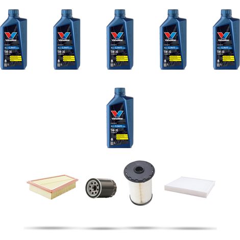Kit tagliando 4 FILTRI e 6L OLIO compatibile con Ford S-Max 1.8 TDCI 74kw dal 2007 (1/5)