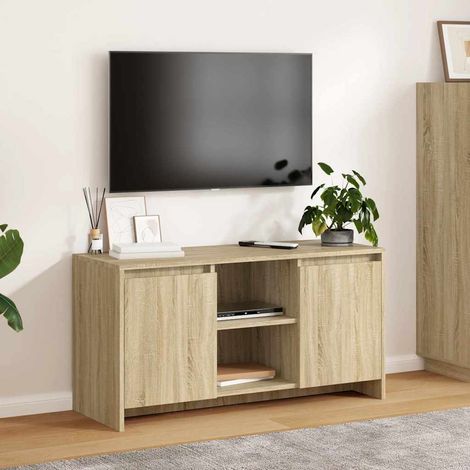 vidaXL Mueble de TV madera contrachapada roble Sonoma 102x37,5x52,5 cm (1/5)