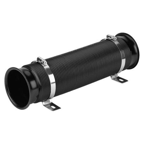 QORVA- Kit de tuyau d'admission d'air froid universel pour voiture, 76mm, 3 pouces, Flexible, noir (1/5)