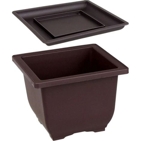 Pot de fleurs suspendu en faux rotin pour Yi avec design (1/5)