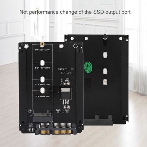 Adaptateur NGFF M.2 B Key 22 broches vers SATA, plug-and-play et haute vitesse (1/5)