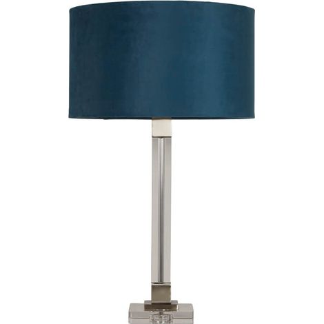 Lampe de table design Scarborough or avec nuance bleue - EU67521TE (1/3)