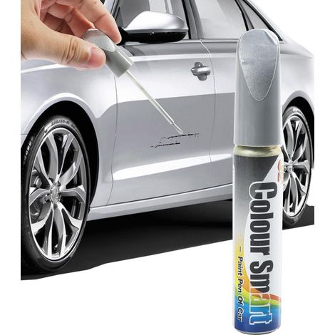 Stylo Réparation Peinture Voiture - Kit de Retouche Anti-Rayures Profondes pour Carrosserie - Résultat Professionnel et Facile à Utiliser (Argent, 1PCS) (1/5)