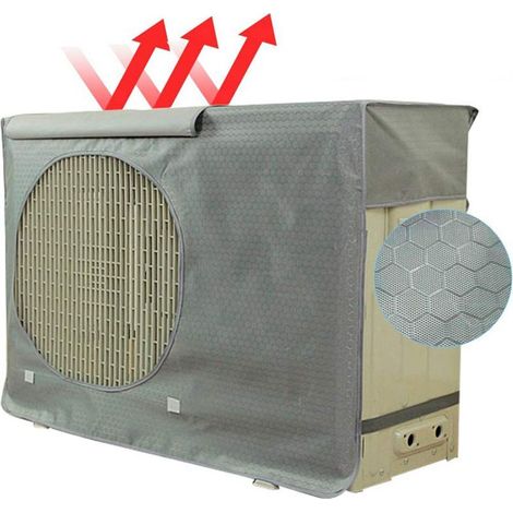 Housse de protection pour unités extérieures de climatiseurs, toutes saisons, imperméable, anti-poussière, coupe-vent, isolante thermique, avec système de ventilation.-AquaForge