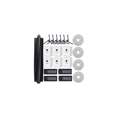 Paryou – Accessoires pour aspirateur Ecovacs Deebot X2 – 1 brosse principale en caoutchouc – 4 filtres HEPA – 6 sacs tissu non tissé – 4 lingettes microfibre - DEX86 (1/5)