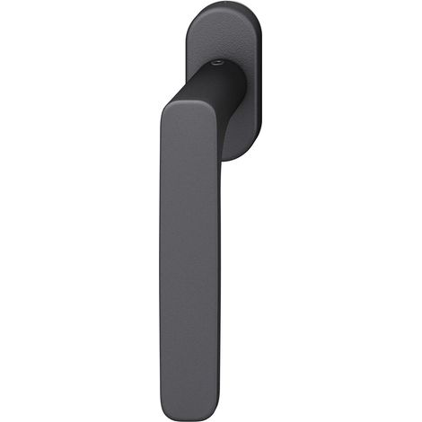 FSB Fenstergriff 34 1289 ovale Rosette 32,5 x 70, Aluminium schwarz matt (1/3)
