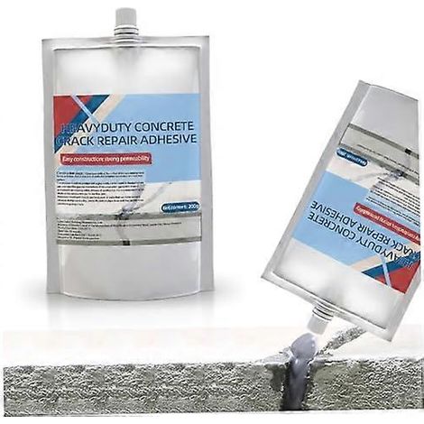 Mastic de réparation de fissures pour béton 200 ml, scellant imperméable haute résistance pour béton extérieur, construction résidentielle (1/5)