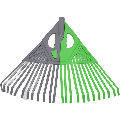 Râteau à feuilles à 24 dents, détachable, en plastique, articulé, haute efficacité, pour jardin et parterres de fleurs. (1/5)