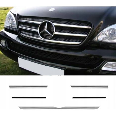Strisce cromate per la griglia anteriore della Mercedes ML W163 (1/5)