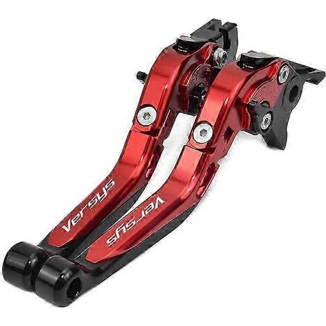 Leviers de frein et d'embrayage pour motos Kawasaki Versys 650 et Versys 1000 (2015-2019) - Accessoires de leviers extensibles et réglables - Cylindres de frein (RD-RD-BK) (1/5)