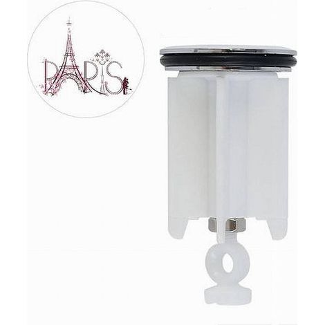 TRADE SHOP - Tappo Lavandino Bagno Lavabo Bidet Universale 40mm Motivo Con Scritta Paris 87276 -