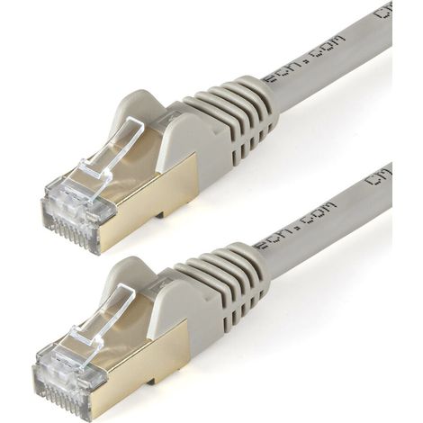 Cable StarTech RJ45 Cat 6A rojo, 10 m, gris (1/2)