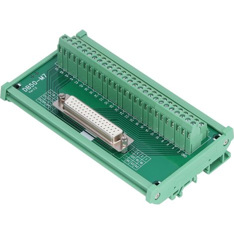 Plaque d'adaptation pour connecteur DB50 vers bornier, carte PCB, connecteur femelle droit DC 60 V DB50-M7 (1/5)