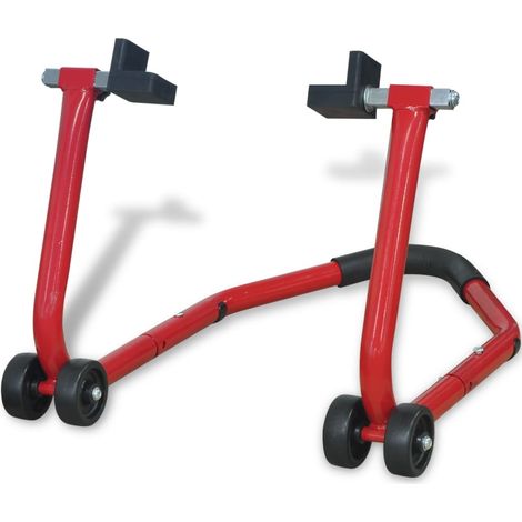 Motorcycle Rear Paddock Stand Red vidaXL