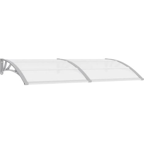 Marquesina para puerta, diseño de policarbonato, resistente a la intemperie, BLANCA (1/2)