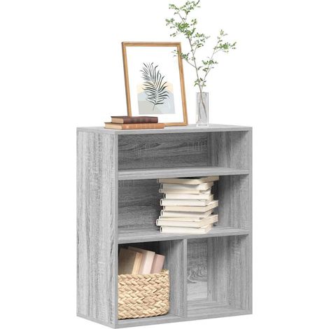 Bücherregal Grau Sonoma 60x30x71,5 cm Holzwerkstoff