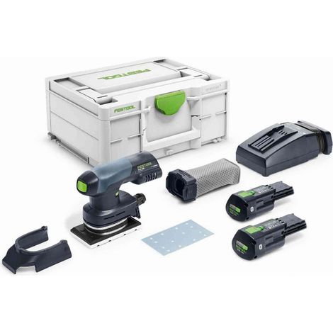FESTOOL RTSC 400 3.0 I-Plus Lijadora Vibratoria Híbrida + 2 x 3.0 Ah baterías - 576353