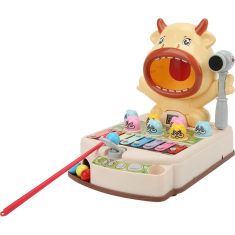 Jeu de frappe multifonctionnel interactif pour bébés, jeu de souris musicale à frapper, jouet d'éveil pour enfants de plus de 3 ans (1/5)