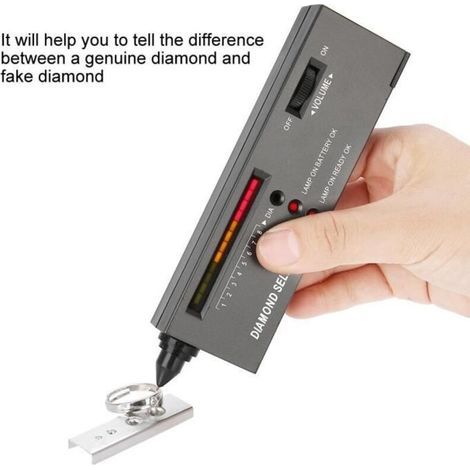 Testeur de diamant, testeur de pierres précieuses, testeur de diamant Testeur d'affichage à LED pour détecteur de stylos Test (1/4)