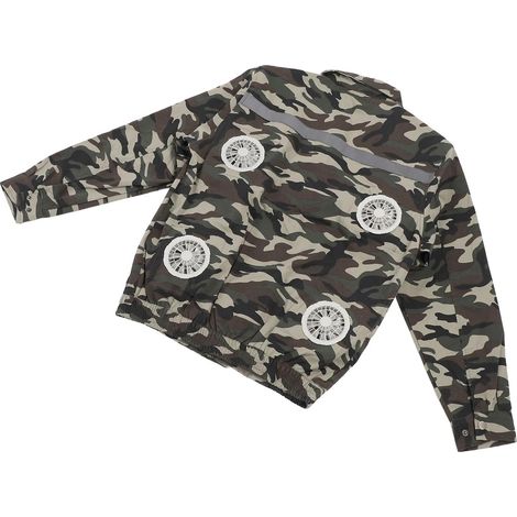 Veste de Refroidissement avec 4 Ventilateurs pour Hommes et Femmes, USB Réfléchissant, Résistant au Soleil, Vêtements Conditionnés Portables pour le Travail par Temps Chaud, (1/5)