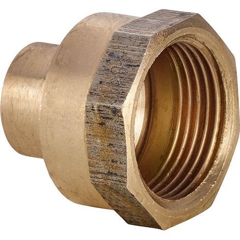 "NIPLES BRONZO FILETTATO FEMMINA A SALDARE FEMMINA - 42 x 1""1/2"