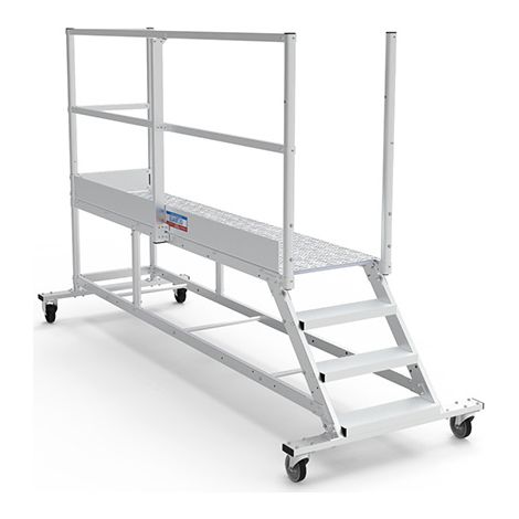 Mobile Plattform mit Geländer links und hinten - Maximale Arbeitshöhe 2.60m - PTF2503G-RS (1/5)