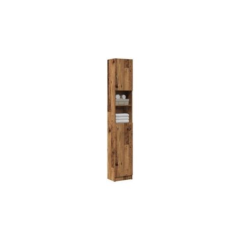 Armoire de salle de bain vieux bois bois d'ingénierie (1/5)