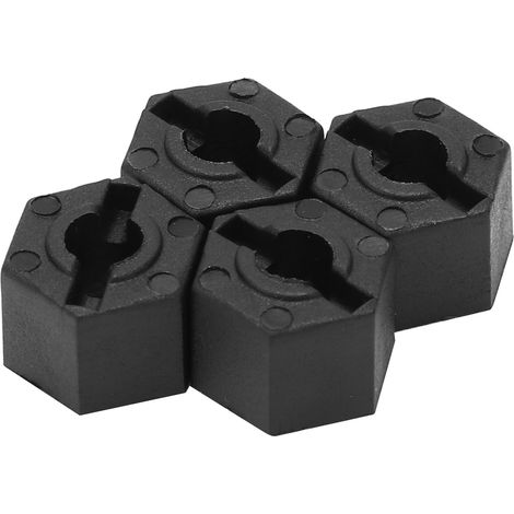 4 Pièces Adaptateurs d'Extension de Moyeux Hexagonaux pour Voitures RC, Élargisseurs pour ZD Racing 7504 1/10 et Autres Modèles (1/5)