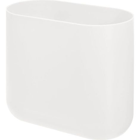 Corbeille à déchets ovale en plastique recyclé 27 x 14 x 24,8 cm Noix de coco (1/5)