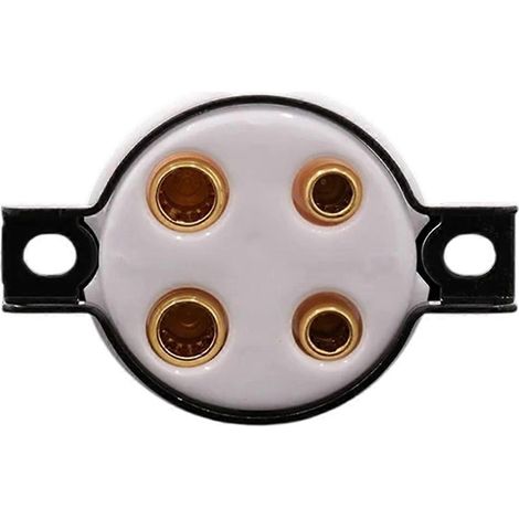 Socle 4 broches pour tubes 2A3 300B 40 45 50 5Z3 811 101D, contacts laiton plaqué or 24K, ampli Hi-Fi DIY, A (1/5)