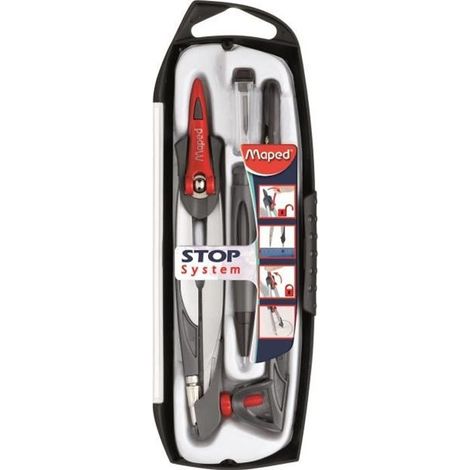 MAPED Compas Stop System Coffret 5 Pièces