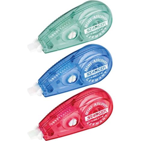 12x Mini Korrekturroller 3er Büro Maus Band Pocket Mouse Weißer Streifen Fehler (1/2)