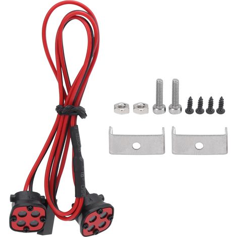 8 LED Plafonnier Universel Durable Phare de Toit RC pour Voiture de Modèle Grimpeuse Rouge (1/5)