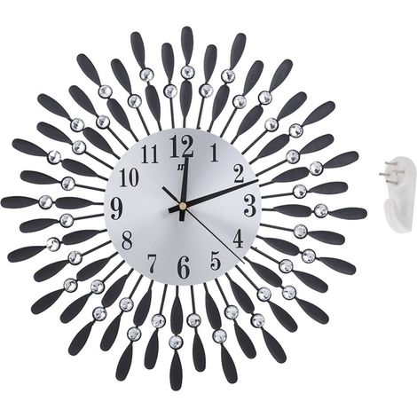 Reloj de pared moderno de lujo, reloj decorativo grande para el hogar, la oficina o el dormitorio, color dorado.